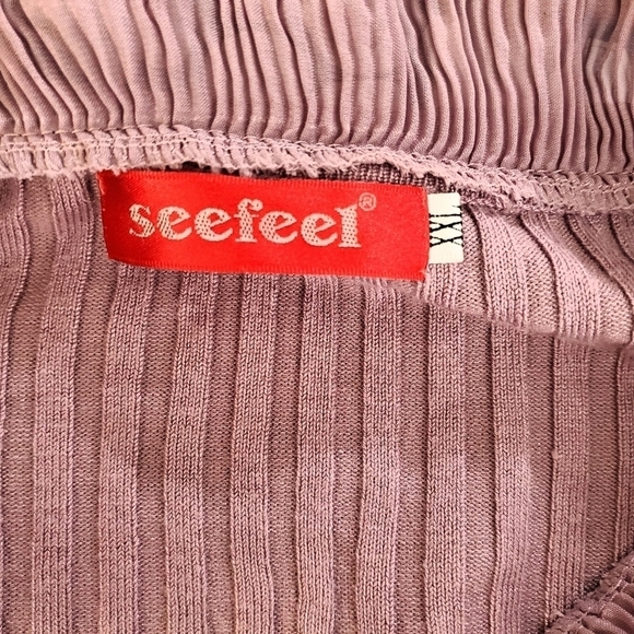 Pink Mauve Elizabethan Ruffle Brocade Shirt - Picture 7 of 8